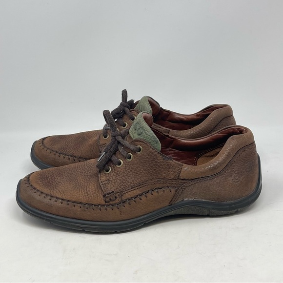 Ecco Fusion II Moc Toe Shoes Mens 10 EU 44 Brown Leather Lace Up Oxfords Casual main image 15
